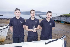 go active winning team in front of water