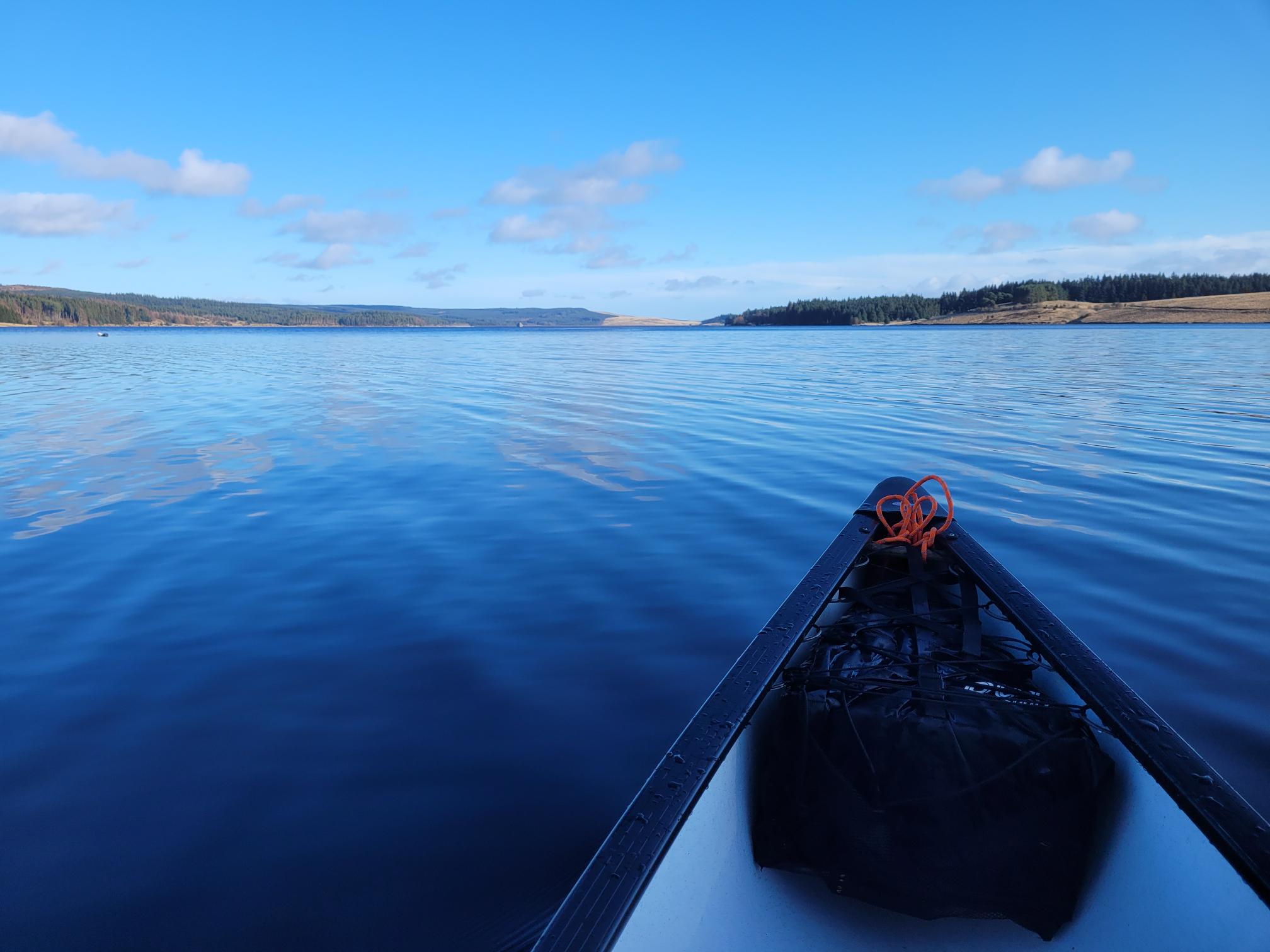 Canoeing at Kielder Waterside