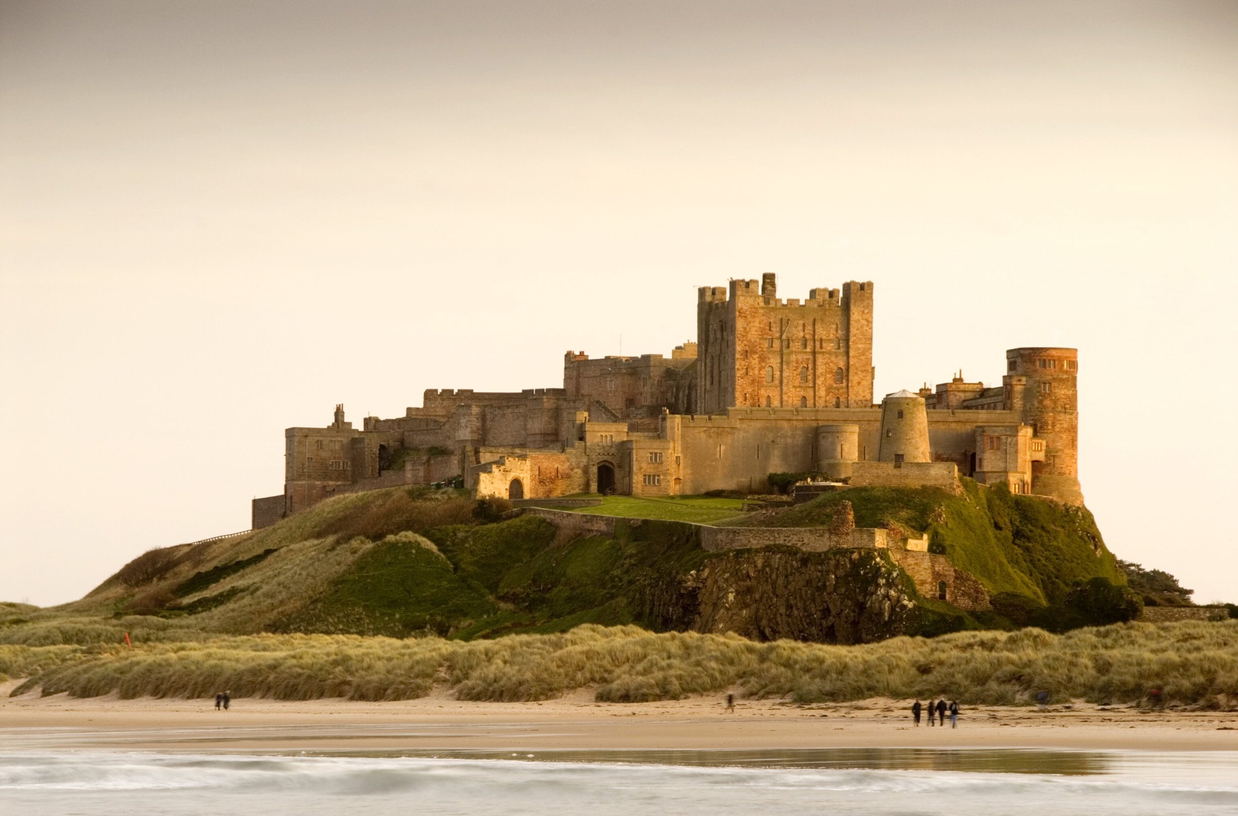 Northumberland Bamburgh Castle near Kielder Waterside